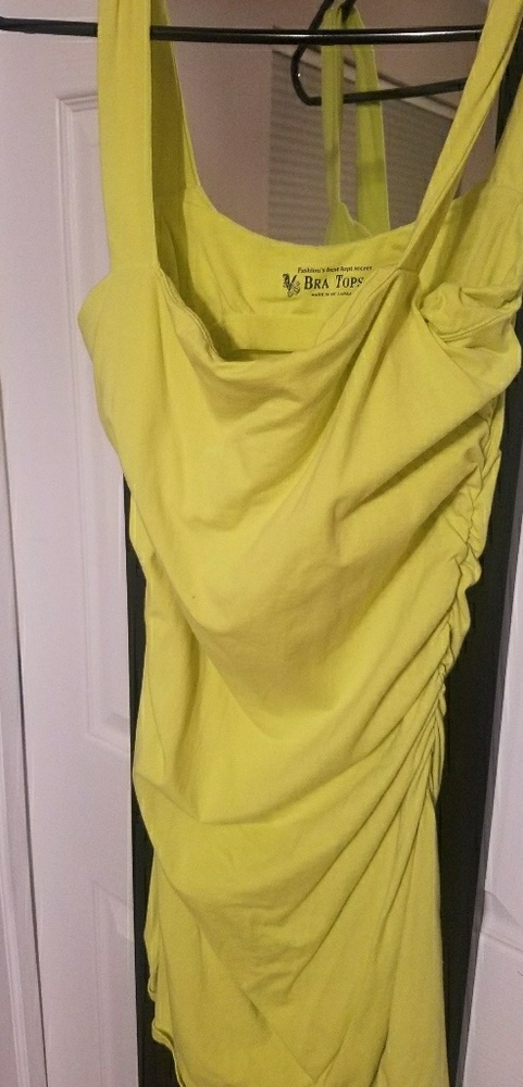 Yellow mini dress
